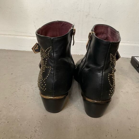 Chloé Susanna Studded Leather Ankle Boots - Picture 3 of 9